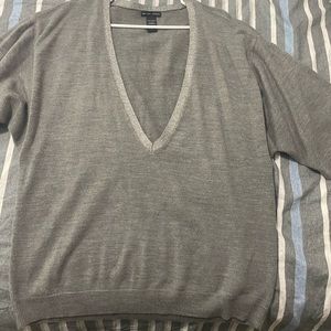 New York & Company Deep V-neck sweater.